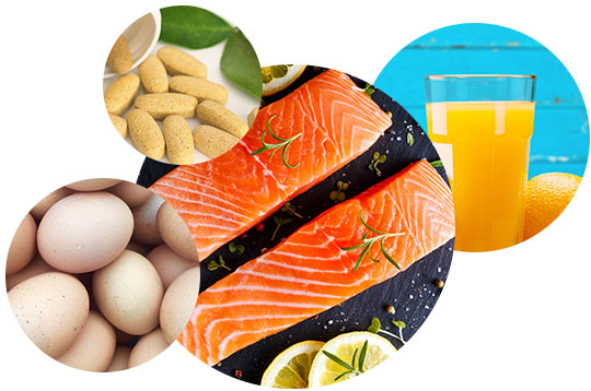 Gode kilder til vitamin D for å bygge og vedlikeholde skjelettet