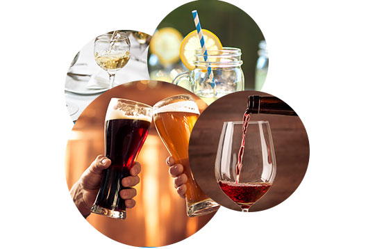 Ulike alkoholholdige drikker